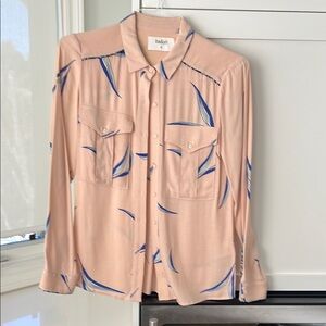 Ba&sh Women’s Pink Shirt with Blue Accents